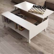 Elegant Toris Oak and White Lift-Top Coffee Table for Modern Living Spaces - UK Luxury Furniture